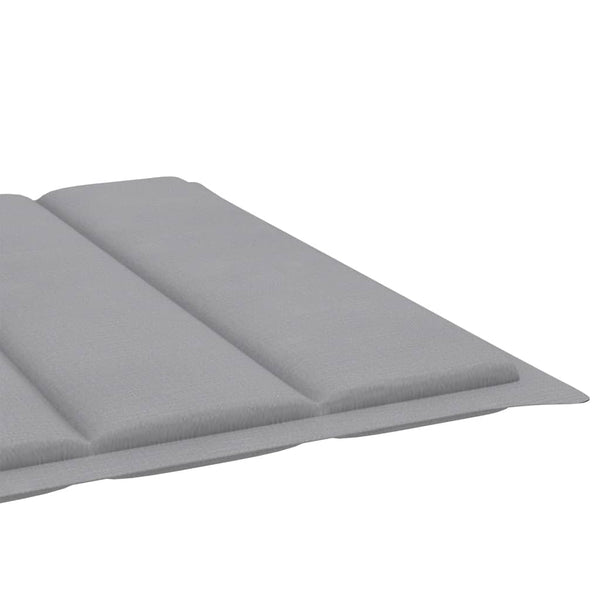 vidaXL Chaise longue avec coussin Bois d'acacia massif Acier galvanisé