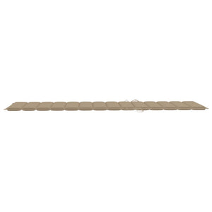 vidaXL Chaise longue avec coussin Bois d'acacia massif Acier galvanisé
