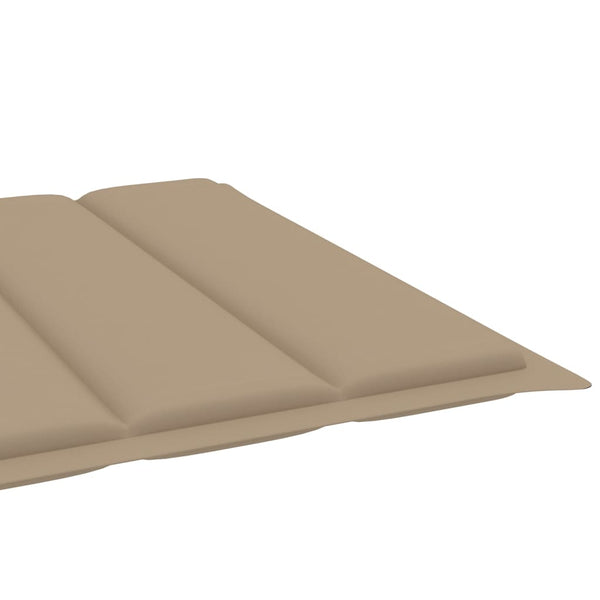 vidaXL Chaise longue avec coussin Bois d'acacia massif Acier galvanisé