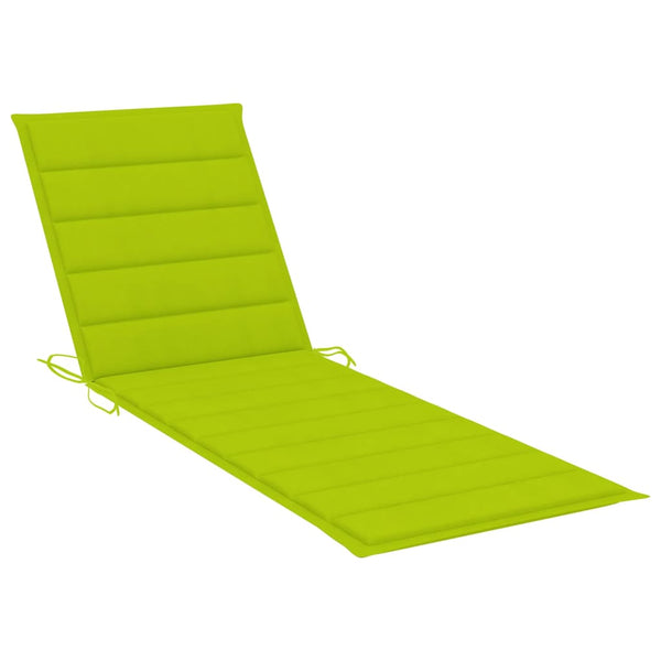 vidaXL Bain de soleil double avec coussin Bois d'acacia massif et acier