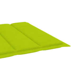 vidaXL Bain de soleil double avec coussin Bois d'acacia massif et acier