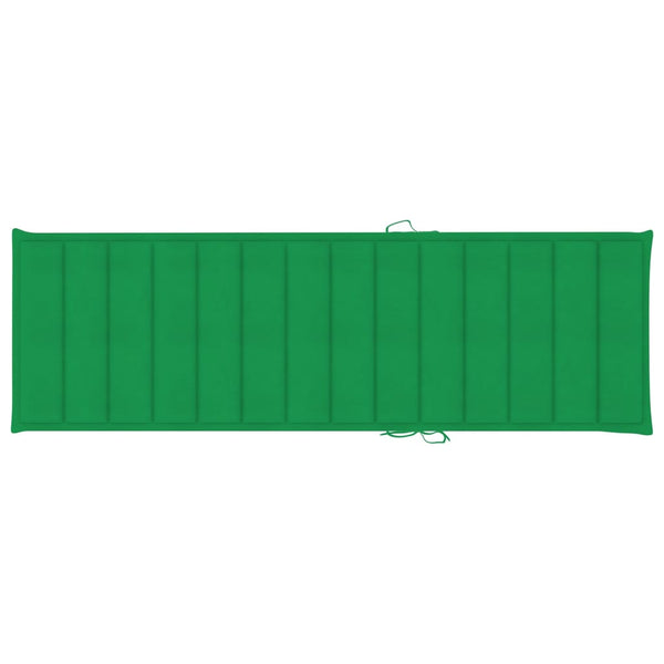 Sonnenliege mit Auflage Akazie Massivholz