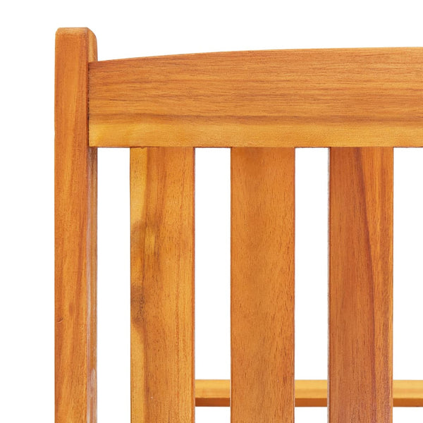 vidaXL Chaise longue avec coussin Bois d'acacia massif