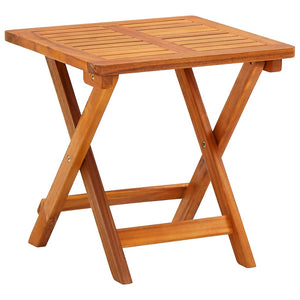 vidaXL Bain de soleil avec table et coussin Bois d'acacia massif