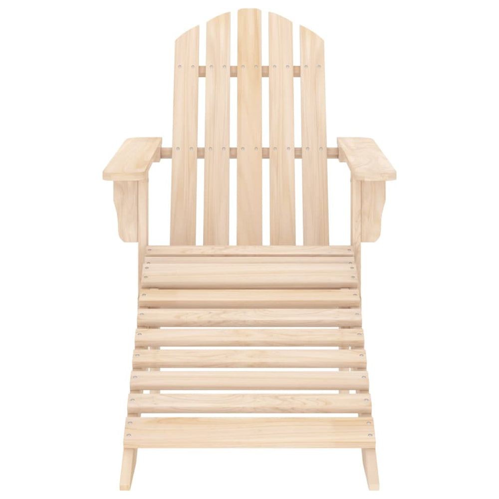 Adirondack-Gartenstuhl mit Fußteil Massivholz Tanne