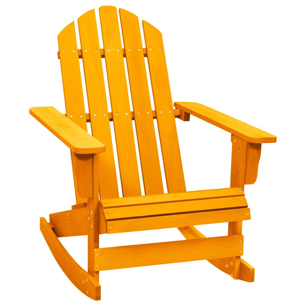 Adirondack-Schaukelstuhl Massivholz Tanne Orange