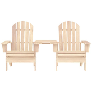 Adirondack-Gartenstühle mit Tisch Massivholz Tanne