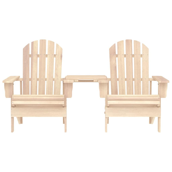 Adirondack-Gartenstühle mit Tisch Massivholz Tanne