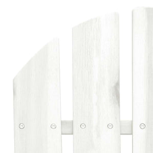 2-Sitzer Adirondack-Gartenbank Massivholz Tanne Weiß