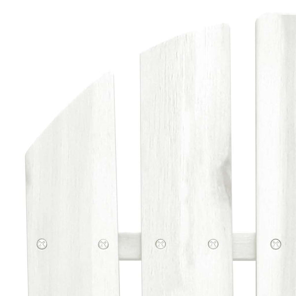 2-Sitzer Adirondack-Gartenbank Massivholz Tanne Weiß