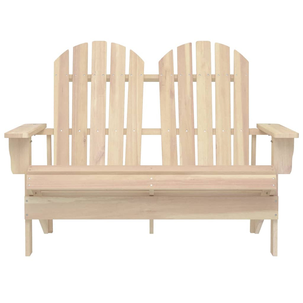 Adirondack-Gartenbank 2-Sitzer Massivholz Tanne