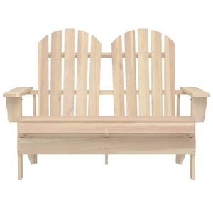 Adirondack-Gartenbank 2-Sitzer Massivholz Tanne