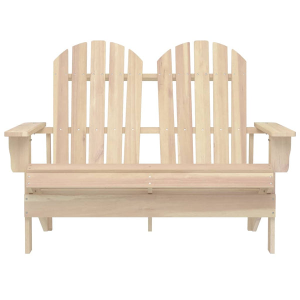 Adirondack-Gartenbank 2-Sitzer Massivholz Tanne