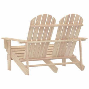 Adirondack-Gartenbank 2-Sitzer Massivholz Tanne