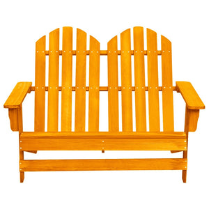 Adirondack-Gartenbank 2-Sitzer Massivholz Tanne Orange