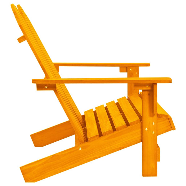 Adirondack-Gartenbank 2-Sitzer Massivholz Tanne Orange