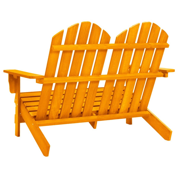 Adirondack-Gartenbank 2-Sitzer Massivholz Tanne Orange