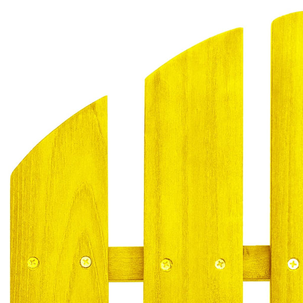 vidaXL Banc de jardin Adirondack 2 places avec repose-pieds Bois de sapin Jaune