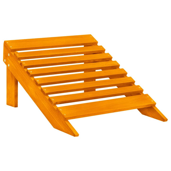 Adirondack-Gartenbank 2-Sitzer mit Fußteil Tannenholz Orange