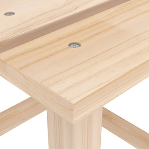 Adirondack-Gartenstuhl mit Fußstütze & Tisch Massivholz Tanne