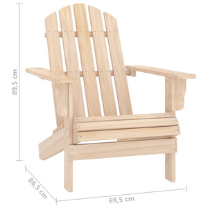 Adirondack-Gartenstuhl mit Fußstütze & Tisch Massivholz Tanne