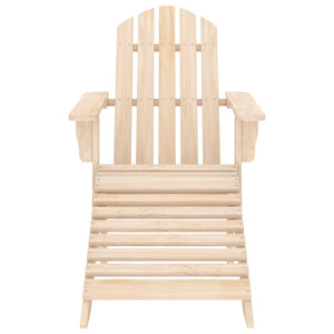 Adirondack-Gartenstuhl mit Fußstütze & Tisch Massivholz Tanne