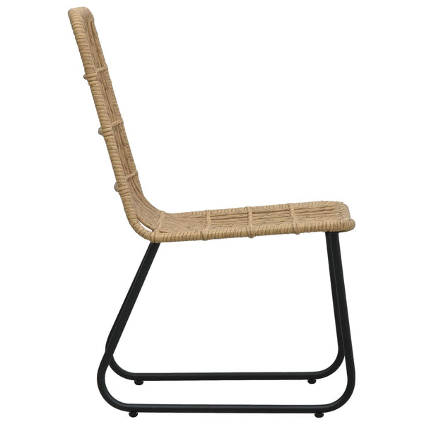 9-tlg. Garten-Essgruppe Poly Rattan und Glas