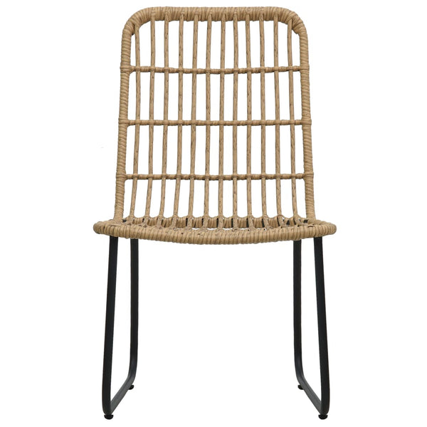 3-tlg. Garten-Essgruppe Poly Rattan und Glas