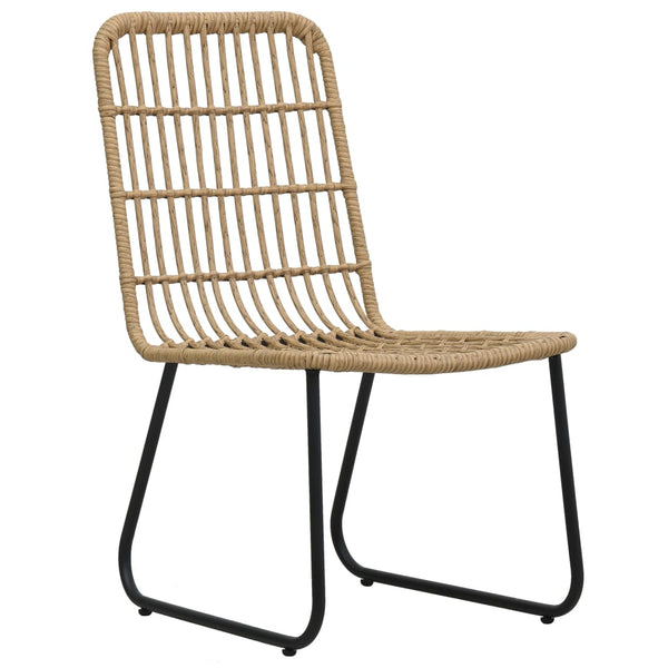 7-tlg. Garten-Essgruppe Poly Rattan und Glas