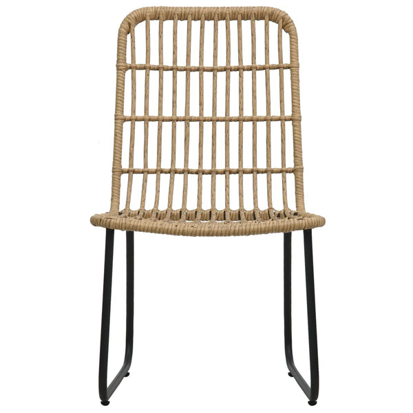 9-tlg. Garten-Essgruppe Poly Rattan und Glas