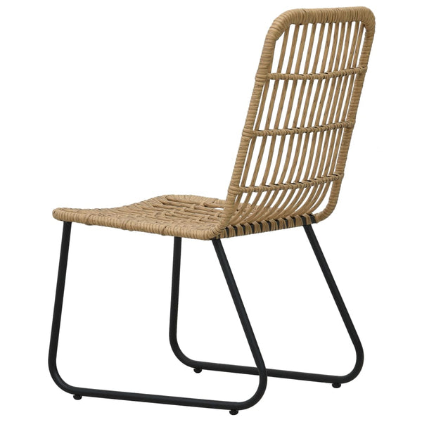 9-tlg. Garten-Essgruppe Poly Rattan und Glas