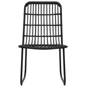 9-tlg. Garten-Essgruppe Poly Rattan und Glas