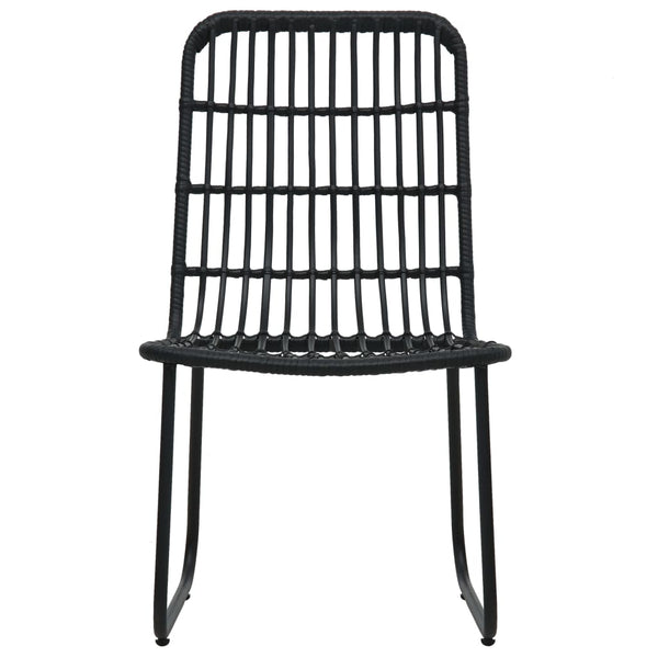 9-tlg. Garten-Essgruppe Poly Rattan und Glas