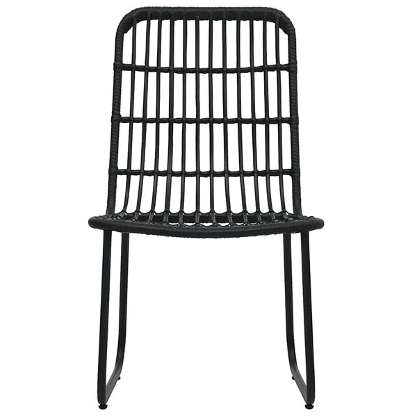 5-tlg. Garten-Essgruppe Poly Rattan und Glas