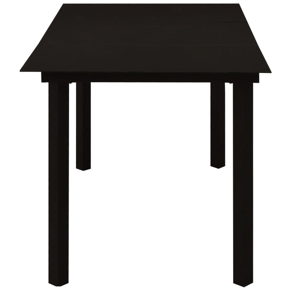 5-tlg. Garten-Essgruppe Poly Rattan und Glas