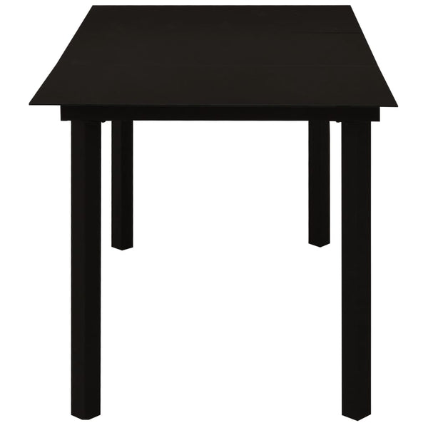 7-tlg. Garten-Essgruppe Poly Rattan und Glas