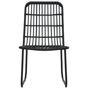 9-tlg. Garten-Essgruppe Poly Rattan und Glas