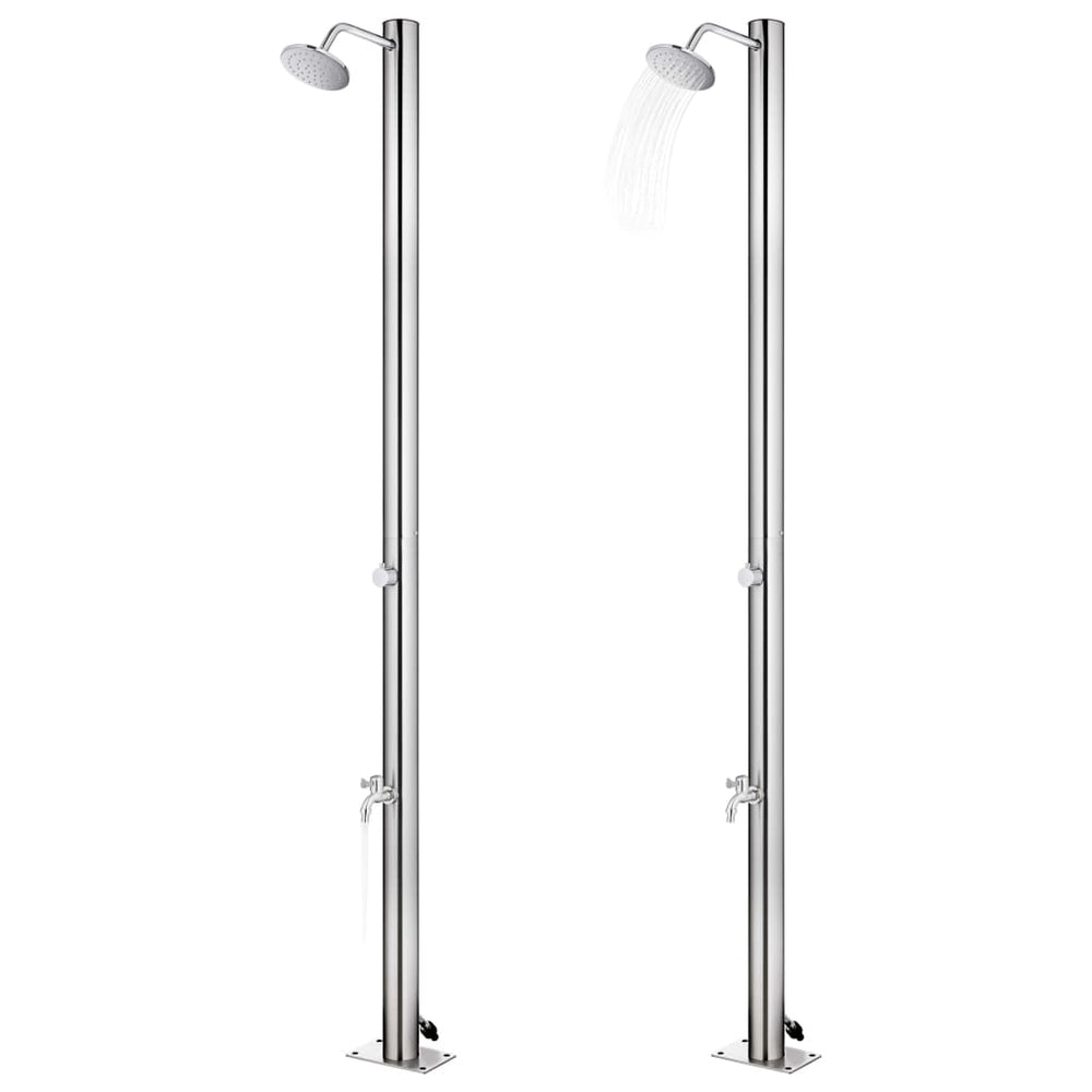 Gartendusche 215 cm Edelstahl