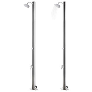Gartendusche 215 cm Edelstahl