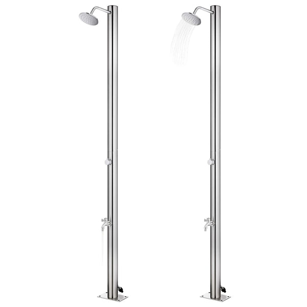 Gartendusche 215 cm Edelstahl