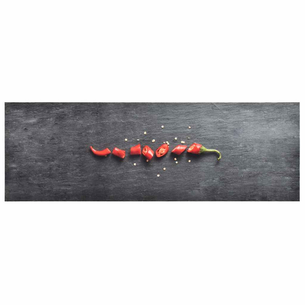 vidaXL Tapis de cuisine lavable Poivre 45x150 cm