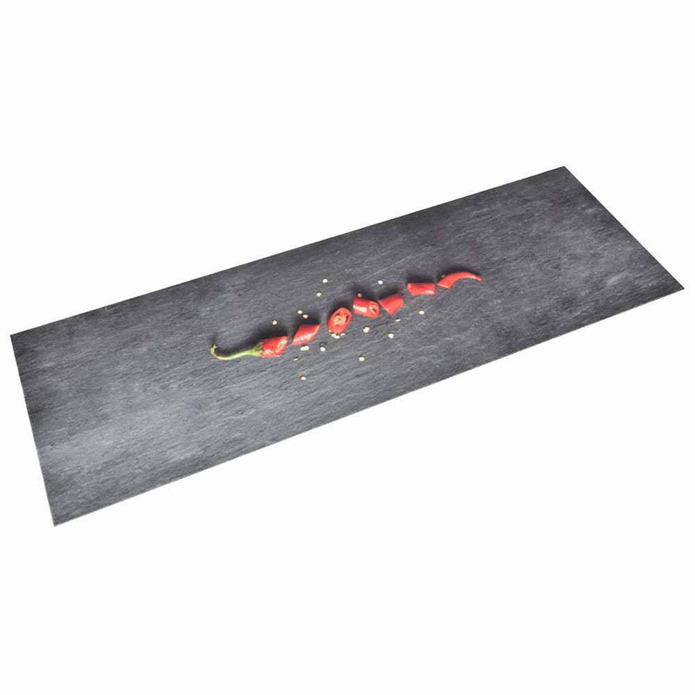 vidaXL Tapis de cuisine lavable Poivre 45x150 cm
