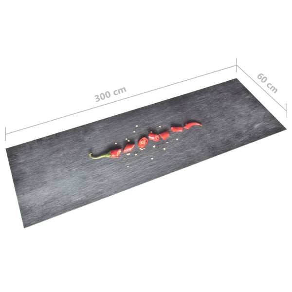 Küchenteppich Waschbar Peperoni 60x300 cm