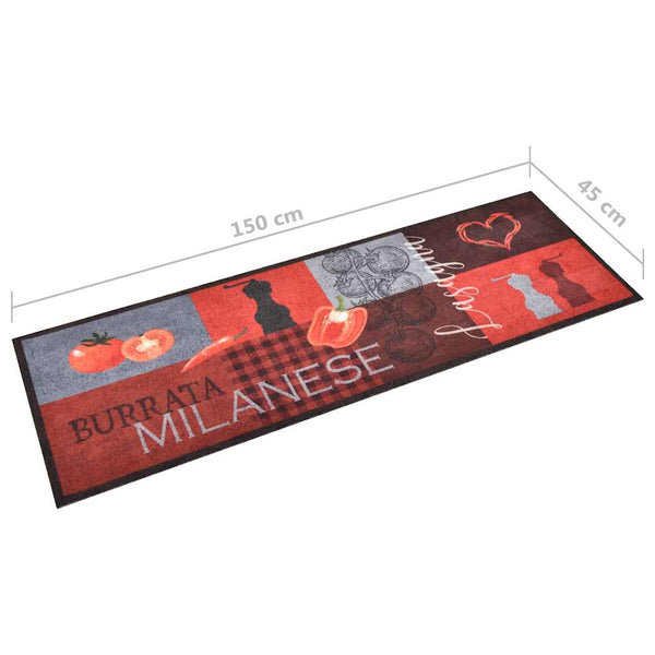 Küchenteppich Waschbar Tomaten 45x150 cm