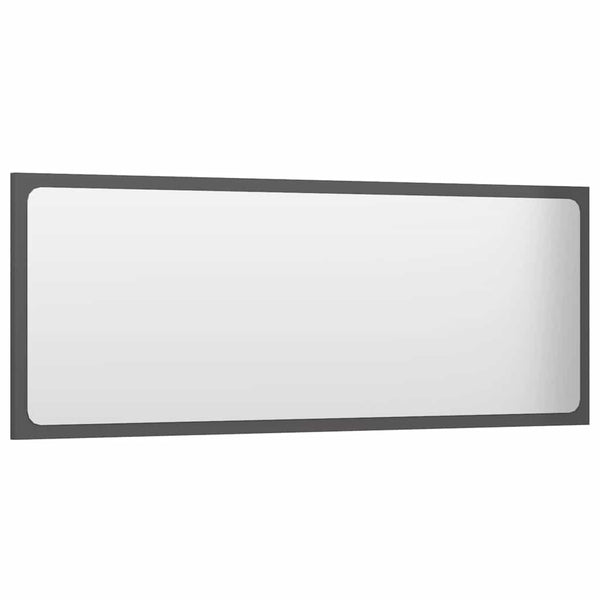 Badmöbel Set, Hochglanz Grau, 2-teilig