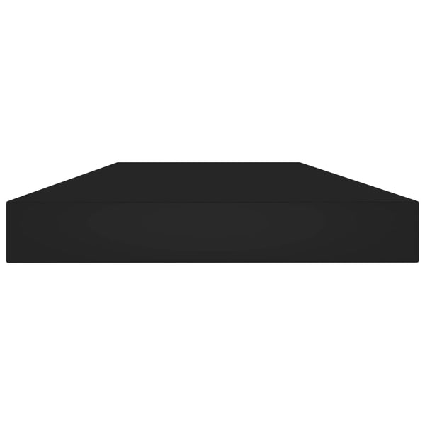 Bücherregal Bretter Schwarz 40x10 cm, 4er Set