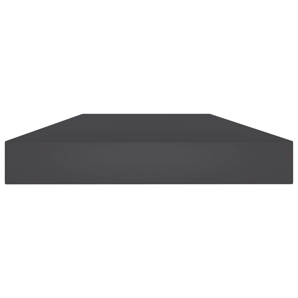 Bücherregal Bretter Grau 40x10 cm, 8er-Set