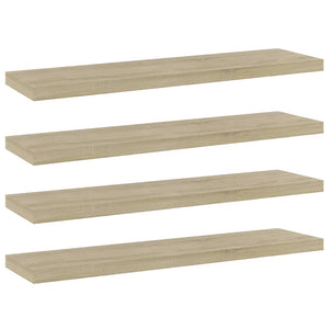 Sonoma Eiche Bücherregal Bretter 40x10 cm, 4er Set