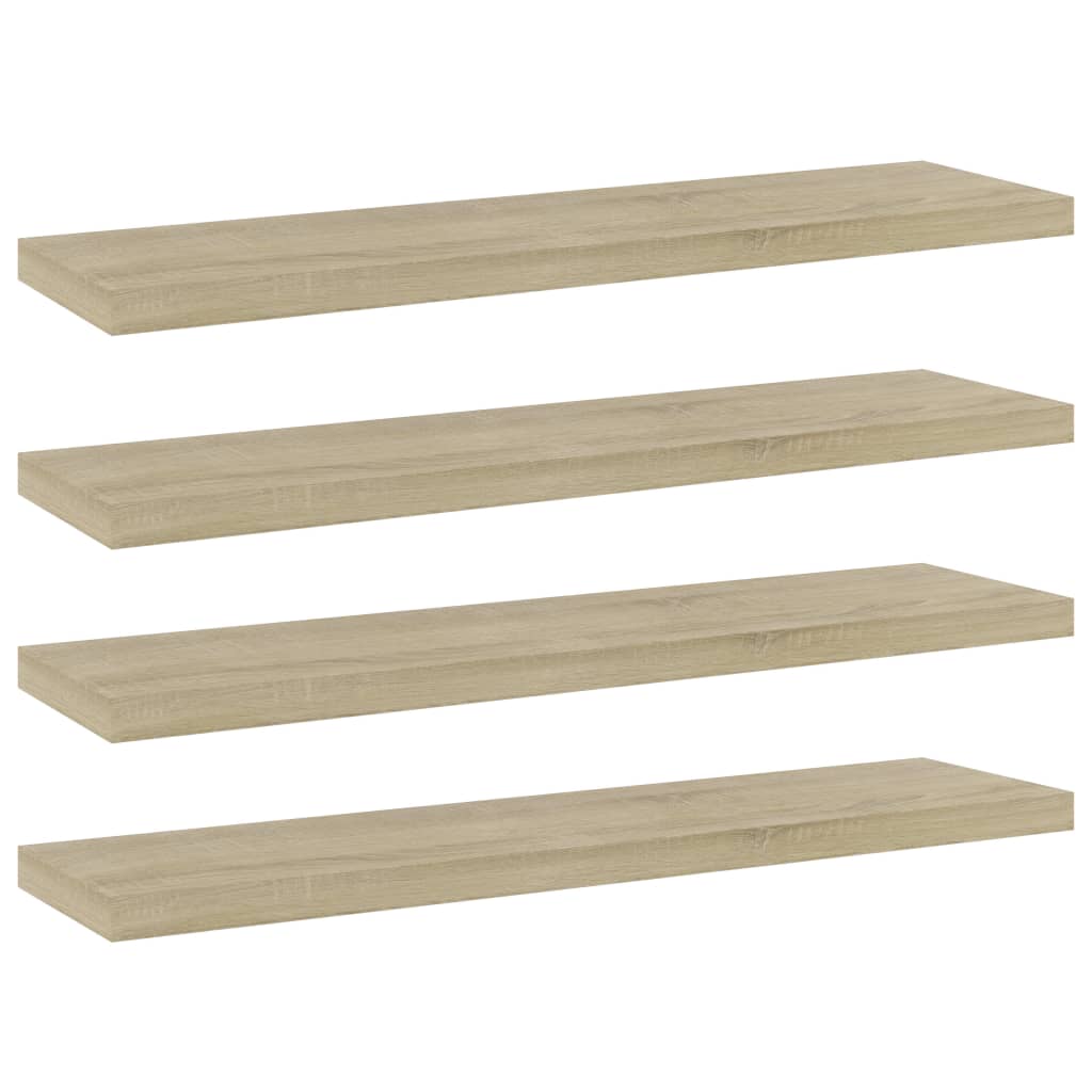 Sonoma Eiche Bücherregal Bretter 40x10 cm, 4er Set