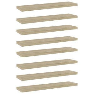Sonoma Eiche Bücherregal Bretter, 40x10cm, 8er Set